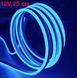 LED Стрічка гнучка силикон 12v 25 см Синій Неон (бічне свічення 12 мм 6 мм) 57762 фото 1