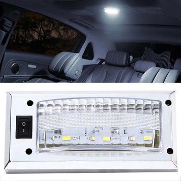 Підсвічування салону LED 12V 6 LED 10,8 x 5,2 см із вимикачем on/off (SND-0001) 81143 фото