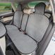 Накидки на сидіння алькантара LUX стьобані комплект Сірі 8929 фото 3