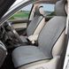 Накидки на сидіння алькантара LUX стьобані комплект Сірі 8929 фото 2