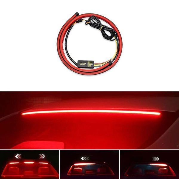 Стоп-сигнал додатковий 104см 40LED під заднє скло гнучкий, Аварійка, Побіжний поворот, Стробоскоп 9055 фото