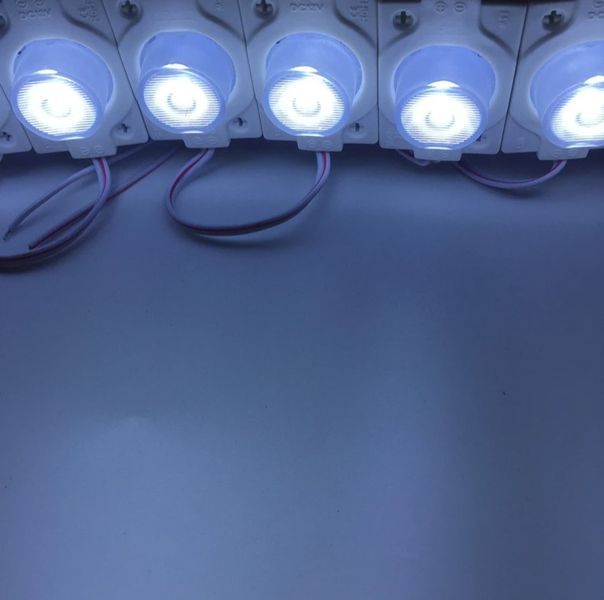 Світлодіодний модуль 12V SMD3030 1,5W 46x32 мм IP67 120lm Біле світло 1 шт 65567 фото