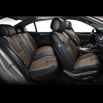 Накидки для сидінь Beltex Manhattan 3D Комплект Льон Коричневі 40499 фото