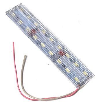 Підсвічування салону діодне подвійне Призма алюміній 12V - 12 см 2А 18LED Біле світло (5630) 26422 фото