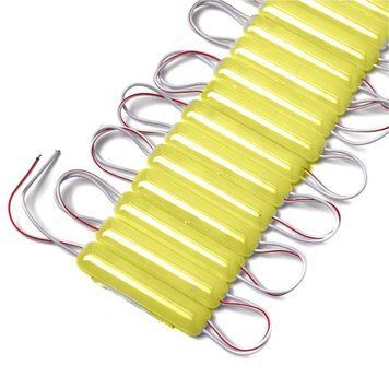 Світлодіодний модуль 12V 2.5W COB (80141) 7,5х1,5 мм Жовте світло 1 шт H7515 83066 фото