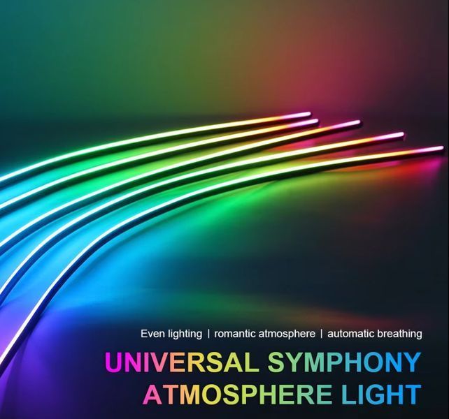 LED Підсвічування Салон неоновий RGB Ambient light 12V Bluetooth (Набір 18 в 1) 81277 фото