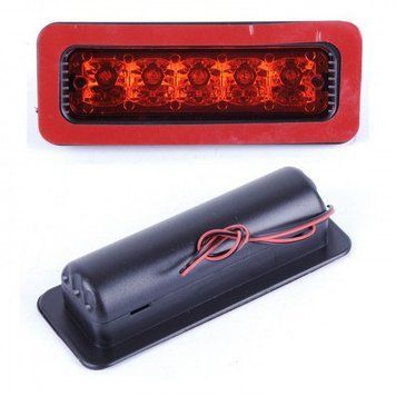 Стоп додатковий сигнал 18 см / 8 LED / 170x65x40 мм / Внутрішньосалонний / Червоний 1 шт 32089 фото