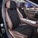 Накидки на передні сидіння Алькантара Maybach Додаткова вентиляція Чорні 2 шт 96498 фото 1
