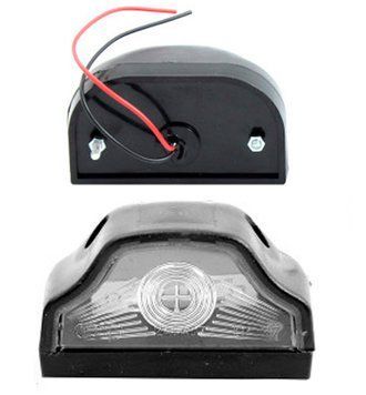LED Підсвічування Номери універсальні Thoc Auto 12/24V 4 LED 2 шт Чорна (УР-37) 65781 фото