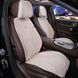 Накидки на передні сидіння Алькантара Maybach Додаткова вентиляція Бежеві 2 шт 96502 фото