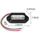 LED Підсвічування Номери універсальні Thoc Auto 12/24V 6 LED 2 шт Чорна (4382) 65782 фото 2