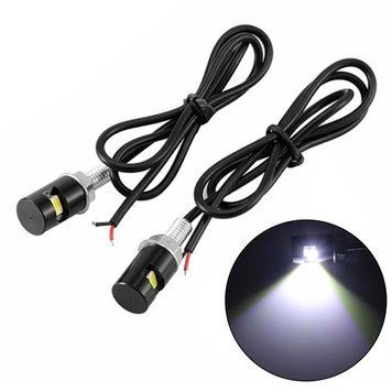 LED Підсвічування Номери універсальні Thoc Auto 12V 6 LED D12 мм 33 мм 2 шт Чорна (5630) 65783 фото