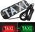 LED Табличка TAXI 12V Двоколірна Червоний Зелений 19 x 6 см (Прикурювач Присоски) 63591 фото
